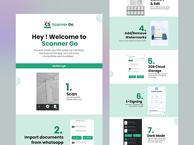 Scanner Welcome Email Template