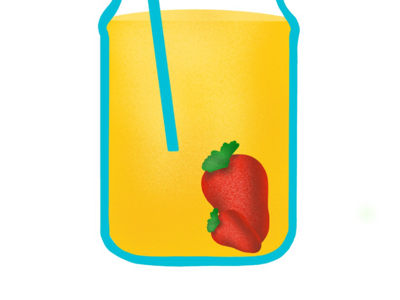 Lemonade with strawberries