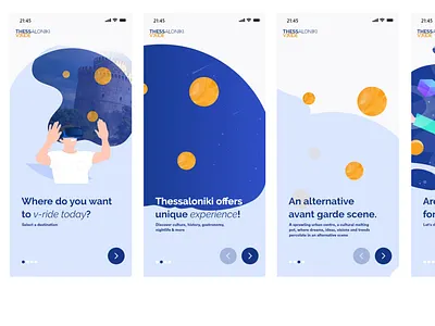 Thessaloniki, V Ride App app ux webdesign adobexd