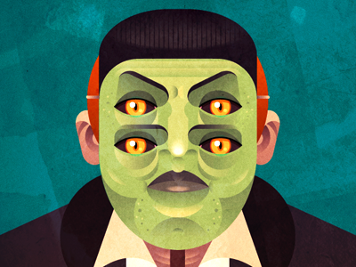 Masks (2) character color demon design face illustration mask poster vector