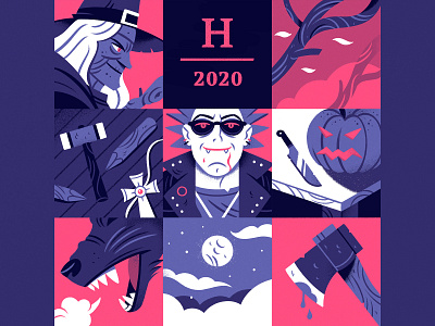 Halloween 2020 character characterdesign color halloween illustration vampire witch