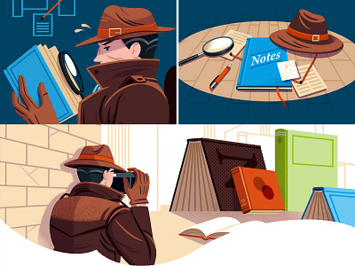 Market Research for Authors (Checklist) character detective editorial illustration illustration reedsy research writing
