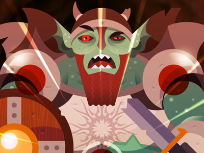 Orc (concept) character color design illustration interface orc vector videogame