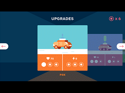Tripl3Squad Upgrades car game illustration ui upgrade vector vehicle