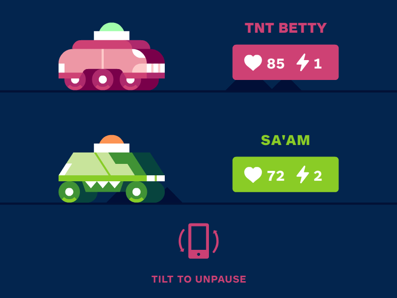 Tripl3Squad Pause car game illustration pause prototype ui vector vehicle