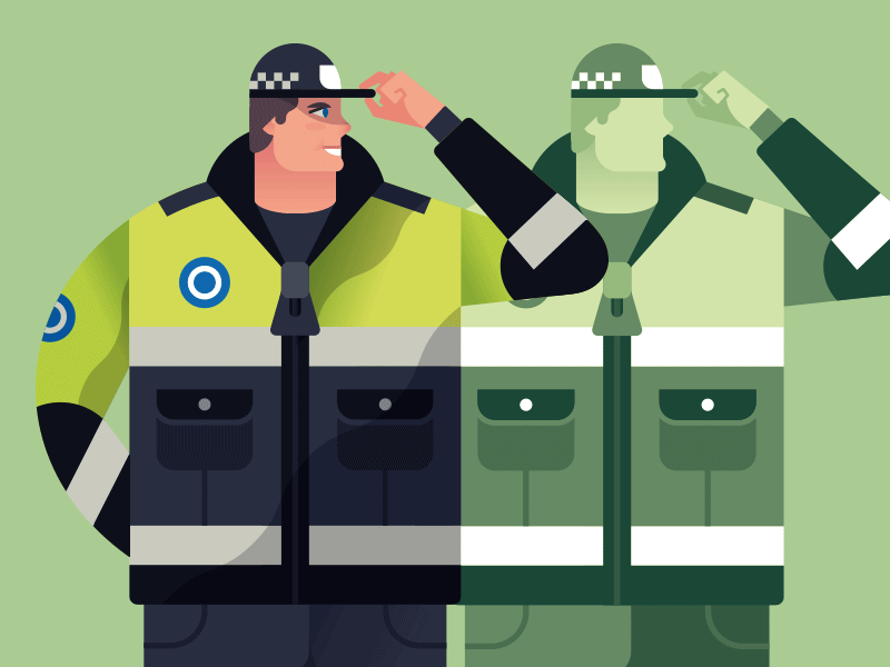 Cop character cop design police vector
