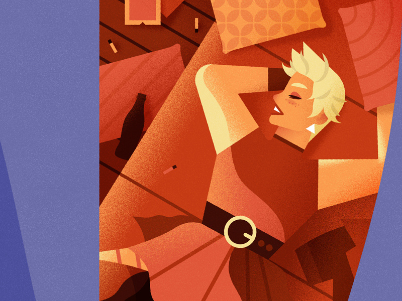 Portfolio update character vector sofa portfolio woman illustration coverillustration coverdesign cover