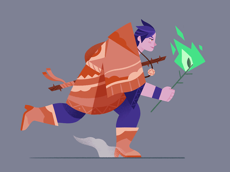 Neo Shamaness procreate witchcraft witch shaman design character
