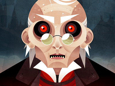 Scrooge character color creepy design illustration vector