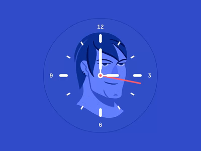1 Minute Life Cycle animation character design motion smartwatch ui concept watch