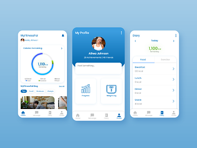 MyFitnessPal Mobile App Redesign