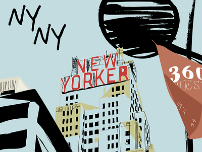 New Yorker colour design designer illustration illustrator newyorkcity nyc usa studio typography