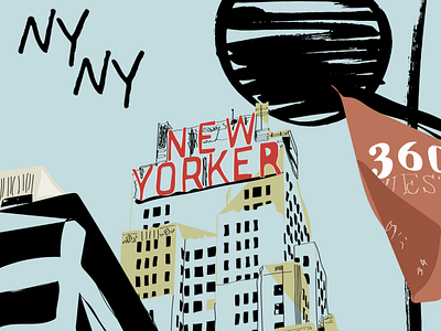 New Yorker Collab w/ Universal NBC colour design designer illustration illustrator studio