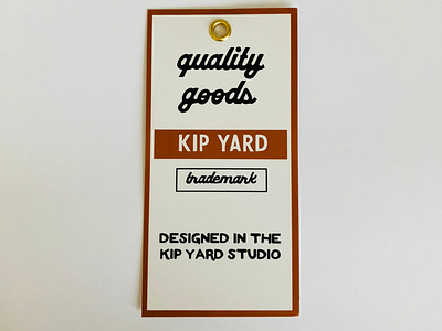 Kip Yard brand branding design hand lettering identity product tags type
