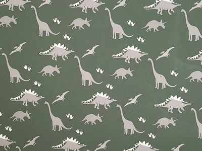 Dinosaur wallpaper for Kip Yard colour design dinosaur illustration interior design