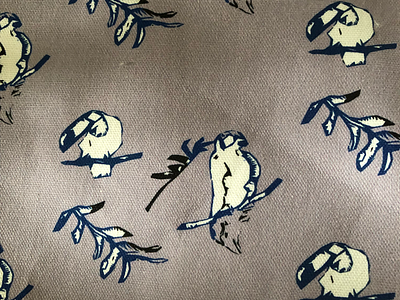 Bird design for Kip Yard birds design designer fabric illustration print product studio textiles