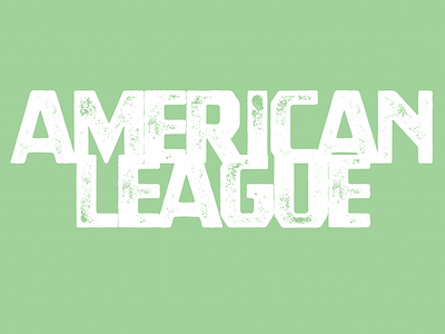 American League art branding design detail handlettering illustrator texture type typogaphy