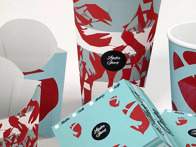 Lobster Shack brand branding colour designer identity illustration lobster packaging shack