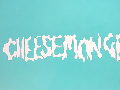 Cheesemonger cheese design designer food hand lettering type typography