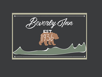 Beverly inn label colour design designer illustration illustrator label studio