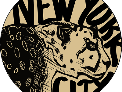 Cheetah nyc animal bold cheetah design studio designer hand lettering nyc product typography