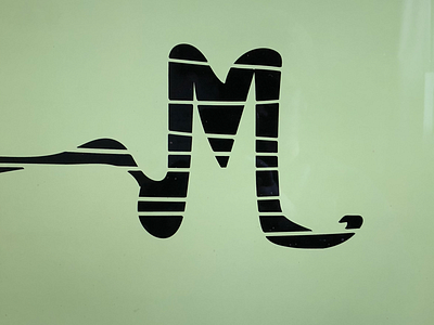 M bold design designer hand lettering studio typography