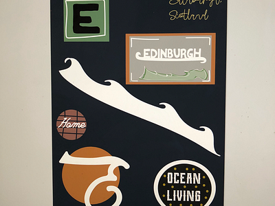 Edinburgh designer graphic design illustration poster print typography