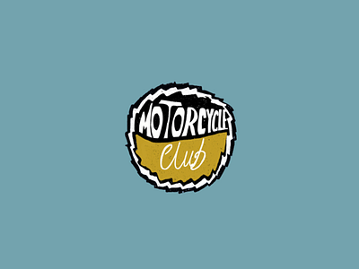 Motorcycle club Logo branding colour design designer illustration logo typography