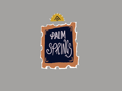 Palm Springs artist branding design designer hand lettering illustration illustrator palm springs stamp studio usa