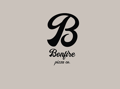 Bonfire Pizza branding branding design design designer logo pizza type typography