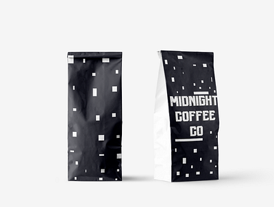 Midnight Coffee abstract blackandwhite coffee design designer packagingdesign