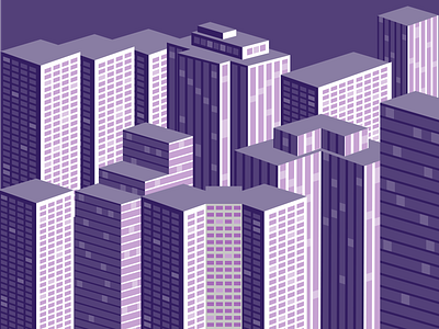 City 2d adobe illustrator city design flat illustration landscape monochrom vector
