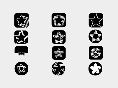 Star Icons Sketches creative graphicdesgn icon logos sketch star