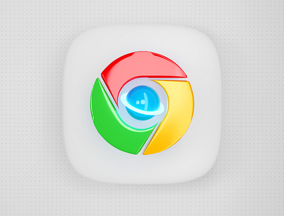 3D Chrome Icon 3d blender chrome design icon thebigbangicons