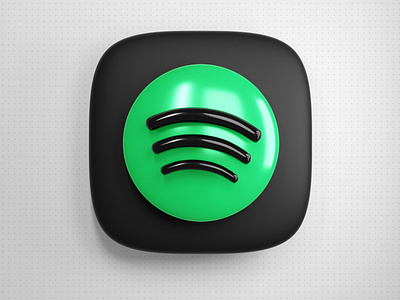 Spotify 3D Icon