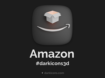 Dark Amazon Icon amazon darkicons3d darkmode download free icon