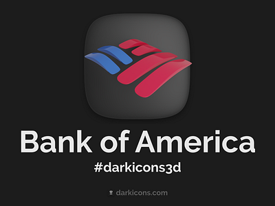 Bank of America 3D Icon