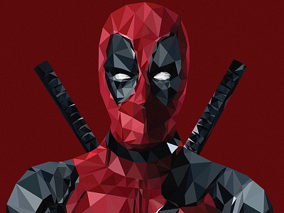 Low poly Deadpool deadpool low poly