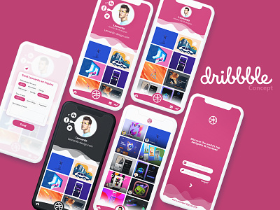 Dribbble app concept