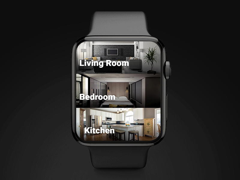 Smart Home App For Iwatch adobe animation home home app iot iwatch mobile smart smart home transition watch xd