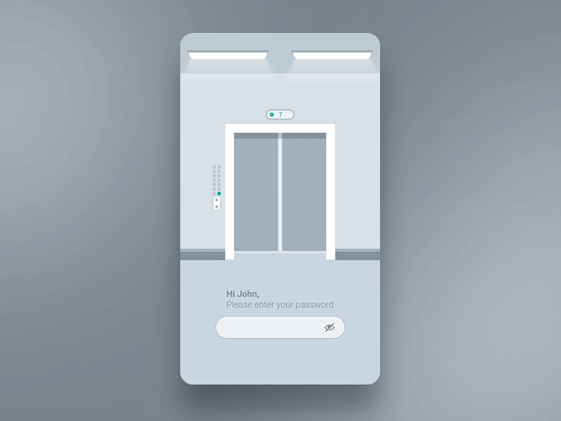 Lockscreen Passward elevator lockscreen login password manager register ui ux