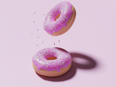 Donuts experiment using Blender