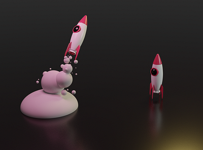 Blender rocket 3d blender blender3d rocket