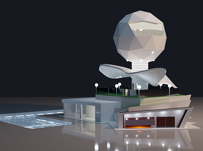 Trying architect design inspired by Zaha Hadid (RIP) 3d architechture blender zaha hadid