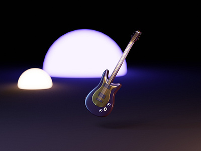Electric Guitar 3d blender electric guitar