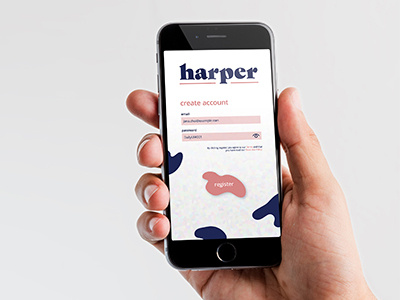 Harper App Sign In 001 daily dailyui ui