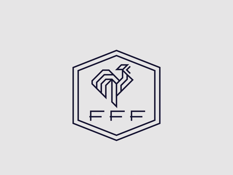 France Badge Minimal Redesign badge champion coc football france league ligue minimal redesign soccer world cup