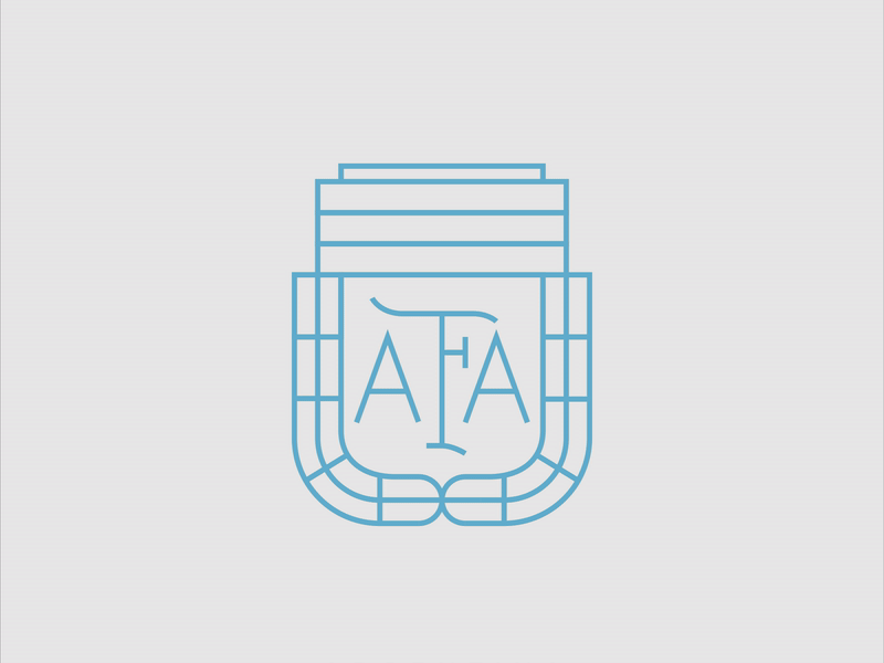 Argentina Badge Minimal Redesign argentina badge football league messi minimal redesign soccer world cup