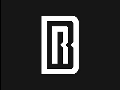 R+B+D Logo Black b black branding design elegant grid identity logo logomark minimalism monogram r