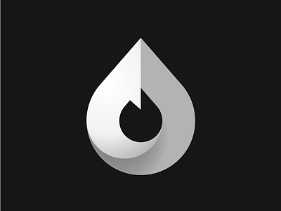 Alternative Fuels Logo Black badge black branding design drop flame fuel logo logomark minimal monogram